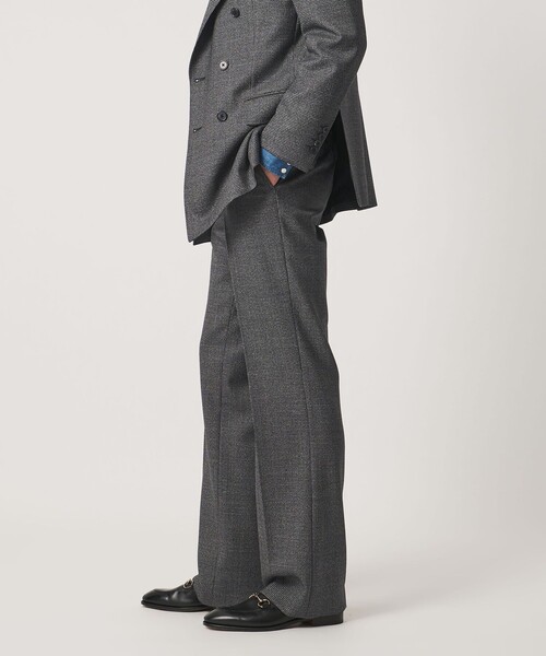 UNITED ARROWS（ユナイテッドアローズ）の「ハウンドトゥース フレア ノープリーツ スラックス ヨコストレッチ（スラックス・メンズ・ダークグレー・46/50/48/44）」の3枚目の写真