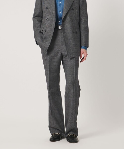 UNITED ARROWS（ユナイテッドアローズ）の「ハウンドトゥース フレア ノープリーツ スラックス ヨコストレッチ（スラックス・メンズ・ダークグレー・46/50/48/44）」の4枚目の写真