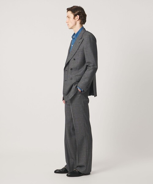 UNITED ARROWS（ユナイテッドアローズ）の「ハウンドトゥース フレア ノープリーツ スラックス ヨコストレッチ（スラックス・メンズ・ダークグレー・46/50/48/44）」の5枚目の写真