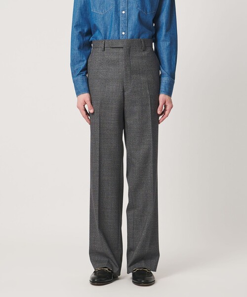UNITED ARROWS（ユナイテッドアローズ）の「ハウンドトゥース フレア ノープリーツ スラックス ヨコストレッチ（スラックス・メンズ・ダークグレー・46/50/48/44）」の6枚目の写真