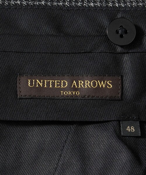 UNITED ARROWS（ユナイテッドアローズ）の「ハウンドトゥース フレア ノープリーツ スラックス ヨコストレッチ（スラックス・メンズ・ダークグレー・46/50/48/44）」の18枚目の写真