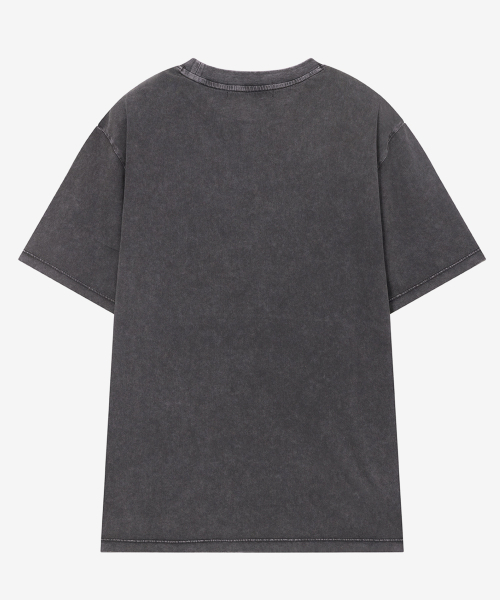 MIND BRIDGE WOMEN（マインドブリッジウーマン）の「[W]ヴィンテージハートグラフィックチャコールオーバーサイズTシャツ（Tシャツ/カットソー・レディース・チャコール・55/66）」の3枚目の写真