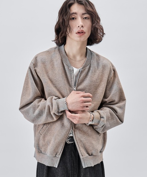 SINSS(シンス)の「Zip neck sweat / ジップネックスウェット(スウェット・メンズ・ブラック系その他/グレー系その他・X-SMALL/SMALL/MEDIUM/LARGE)」の2枚目の写真