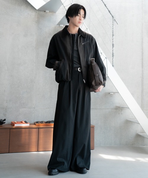 SINSS(シンス)の「Zip neck sweat / ジップネックスウェット(スウェット・メンズ・ブラック系その他/グレー系その他・X-SMALL/SMALL/MEDIUM/LARGE)」の6枚目の写真