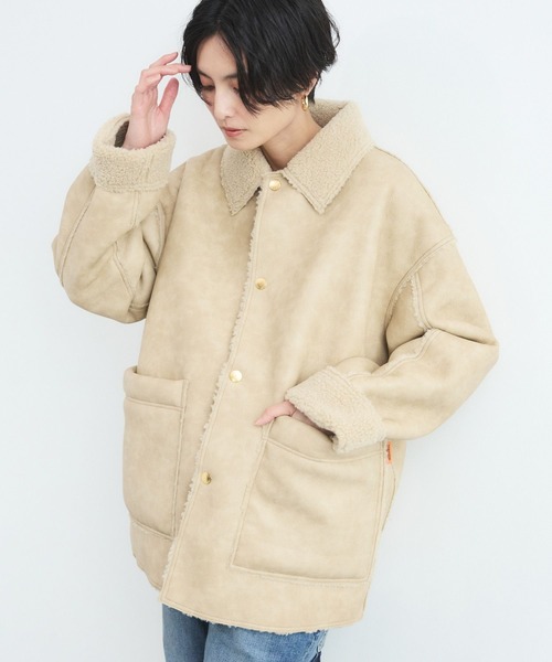 ムートンコート（ベージュ系）ファッション通販 - ZOZOTOWN
