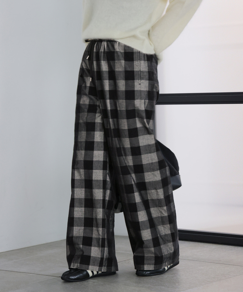JOURNAL STANDARD（ジャーナルスタンダード）の「チェックコールパンツ（その他パンツ・レディース・チョコ/ブラック系その他・FREE）」の11枚目の写真