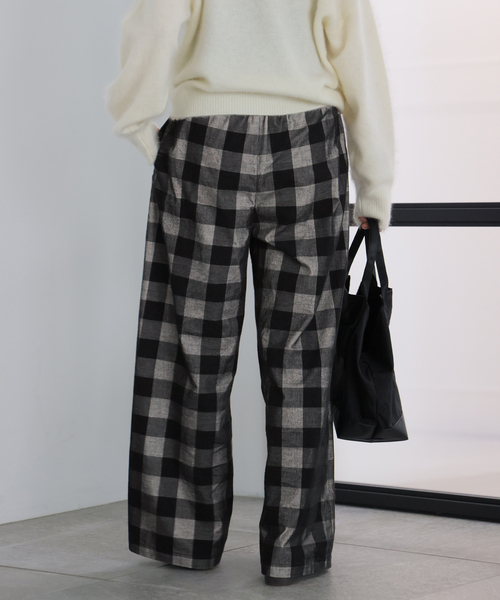 JOURNAL STANDARD（ジャーナルスタンダード）の「チェックコールパンツ（その他パンツ・レディース・チョコ/ブラック系その他・FREE）」の12枚目の写真