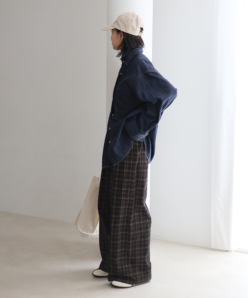 JOURNAL STANDARD（ジャーナルスタンダード）の「チェックコールパンツ（その他パンツ・レディース・チョコ/ブラック系その他・FREE）」の14枚目の写真