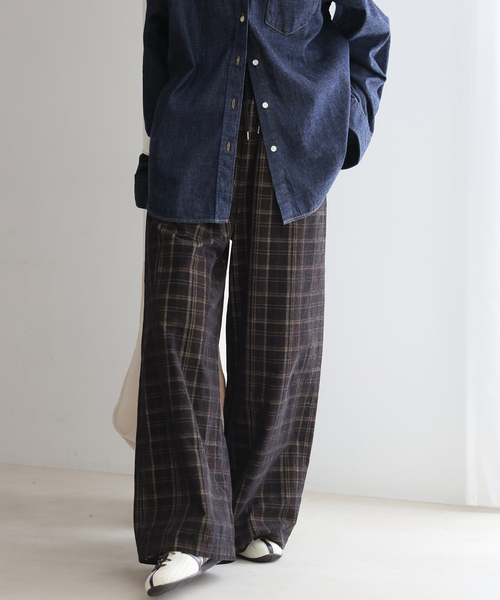 JOURNAL STANDARD（ジャーナルスタンダード）の「チェックコールパンツ（その他パンツ・レディース・チョコ/ブラック系その他・FREE）」の15枚目の写真