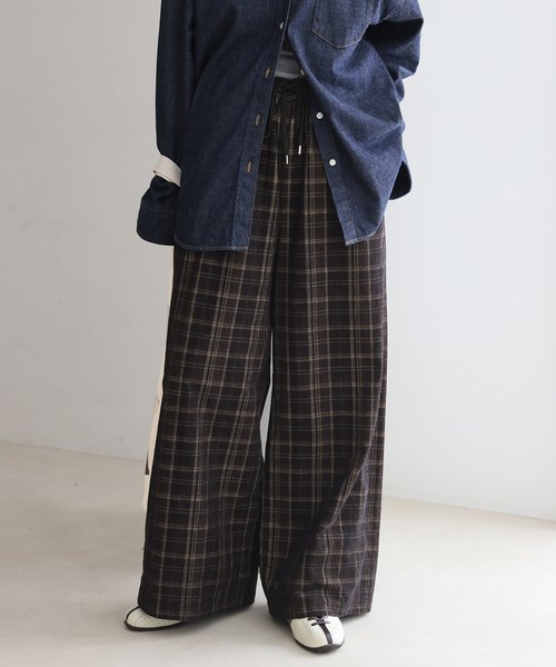 JOURNAL STANDARD（ジャーナルスタンダード）の「チェックコールパンツ（その他パンツ・レディース・チョコ/ブラック系その他・FREE）」の16枚目の写真