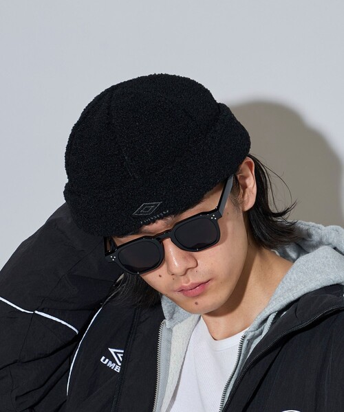 UMBRO(アンブロ)の「UMBRO/アンブロ SP Roll CAP/別注 ロール キャップ(ニットキャップ/ビーニー・メンズ・ダークブラウン/チェック/ブラック・ONE SIZE)」の13枚目の写真