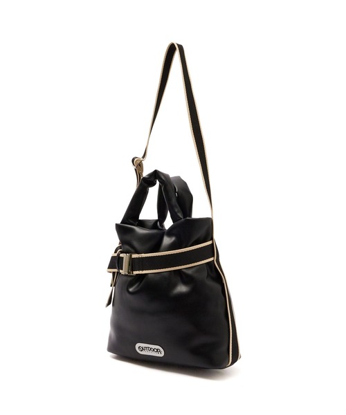 ROSE BUD（ローズバッド）の「【ROSE BUD別注】OUTDOOR/FAKE LEATHER 2WAY BELT BAG（ショルダーバッグ・レディース・ブラウン/ブラック・ONE SIZE）」の9枚目の写真