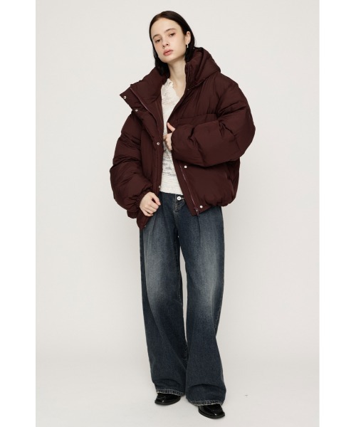 SLY(スライ)の「【AW PRE ORDER 第2弾】FUR HOODIE PUFFER JK ファーフーディーパファージャケット 秋服 冬服 ファー/フード取り外し可能◎ スタンドネック ハイネック(ブルゾン・レディース・ブラック/ブラウン/カーキ/アイボリー・FREE)」の15枚目の写真