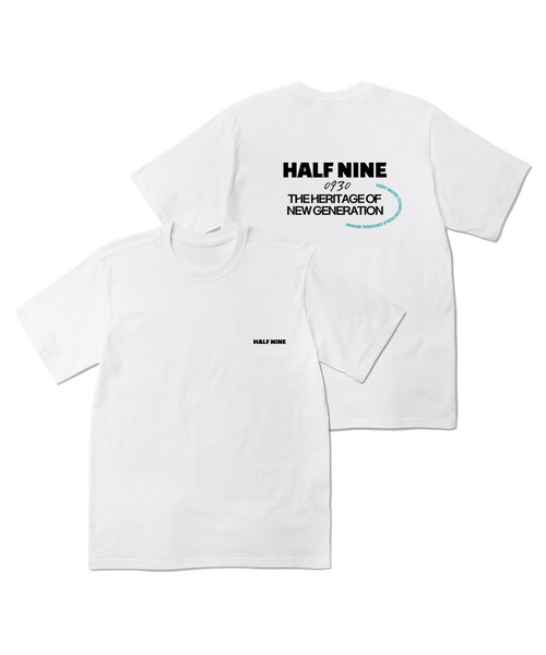 HALFNINE（ハーフナイン）の「ラウンディング半袖Tシャツ E04BRD_HBX10161 [2色]（Tシャツ/カットソー・メンズ・ブラック/ホワイト・L/M/S/XL）」の2枚目の写真
