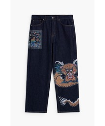 オリエンタルドラゴンプリント ストレートデニムパンツ|Desigual 2026秋冬新作