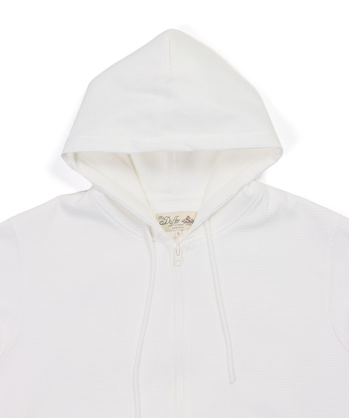 The DUFFER of ST.GEORGE(ザダファーオブセントジョージ)の「「AIR FLEX」MINI WAFFLE ZIP PARKA:機能素材 「エアフレックス」ミニワッフル ジップパーカー(パーカー・メンズ・ホワイト/ブラック/ブルーグレー・X-LARGE/LARGE/MEDIUM/SMALL)」の15枚目の写真