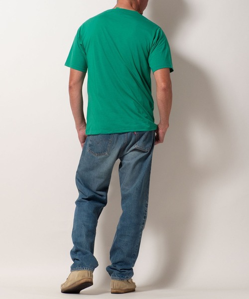 BAYBLO(ベイブロ)の「(SA) カルビーポテトチップス じゃがりこ かっぱえびせんTシャツ(Tシャツ/カットソー・メンズ・クリーム/オレンジ/ブラック/グリーン/レッド・M/L/LL)」の10枚目の写真
