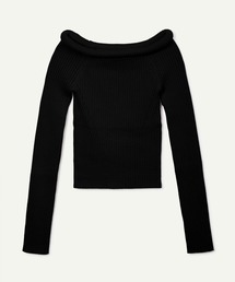 【leinwande】26AW新作 Tube Knit Off Shoulder / チューブニットオフショルダー