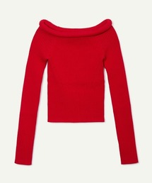 【leinwande】26AW新作 Tube Knit Off Shoulder / チューブニットオフショルダー