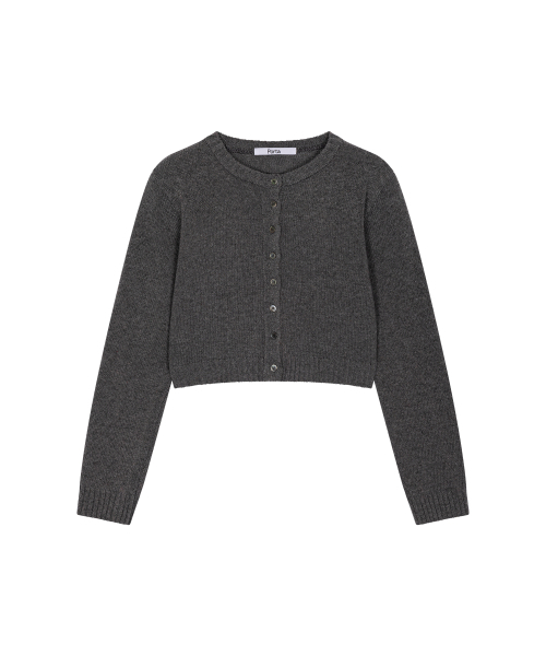 THEPORTA(ザ ポルタ)の「BASIC BUTTON KNIT CARDIGAN, GREY(カーディガン/ボレロ・レディース・その他・ONE SIZE)」の1枚目の写真