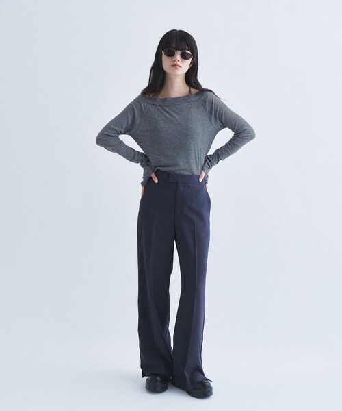 CODE A(コードエー)の「【Re】line zip trousers(その他パンツ・レディース・チャコールグレー/ブラック・34/38/36)」の5枚目の写真
