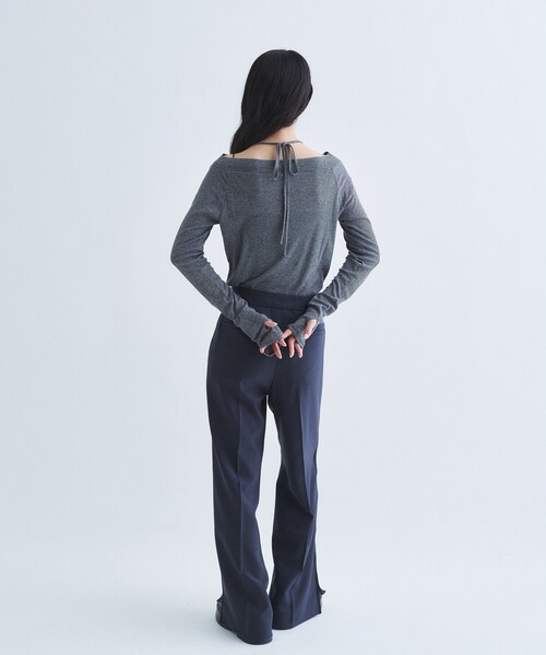 CODE A(コードエー)の「【Re】line zip trousers(その他パンツ・レディース・チャコールグレー/ブラック・34/38/36)」の7枚目の写真