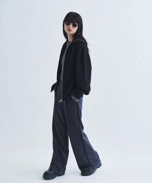 CODE A(コードエー)の「【Re】line zip trousers(その他パンツ・レディース・チャコールグレー/ブラック・34/38/36)」の10枚目の写真
