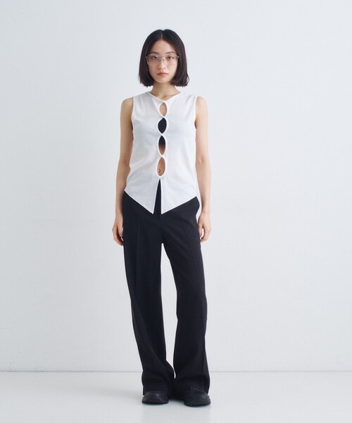 CODE A(コードエー)の「【Re】line zip trousers(その他パンツ・レディース・チャコールグレー/ブラック・34/38/36)」の13枚目の写真