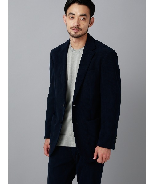 SUIT SQUARE(スーツスクエア)の「クルーネックニット/長袖/ウォッシャブル/抗ピリング/コットンアクリル天竺/無地(ニット/セーター・メンズ・ブルー/ネイビー/ライトグレー・M/S/LL/L)」の18枚目の写真