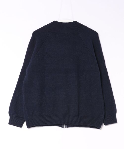 AsheKsha（アシクシャ）の「アーガイル柄フルジップニットカーディガン ショート丈 秋冬レディーストップス（ニット/セーター・レディース・ネイビー・M）」の14枚目の写真