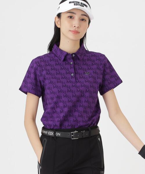 MASTER BUNNY EDITION(マスターバニーエディション)の「36G半袖ポロシャツ (WOMENS)(ポロシャツ・レディース・ブラック/パープル/ホワイト・LARGE/MEDIUM/SMALL)」の3枚目の写真