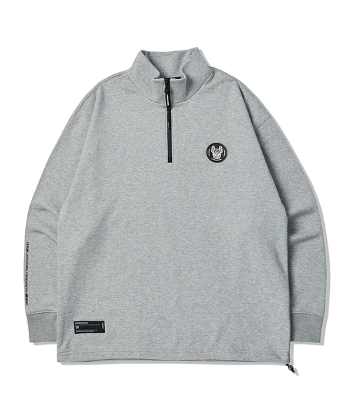 LIFE WORK(ライフワーク)の「コインワッペンストリングハーフジップ(その他トップス・レディース・ライトグレー/ブラック・LARGE/MEDIUM)」の2枚目の写真