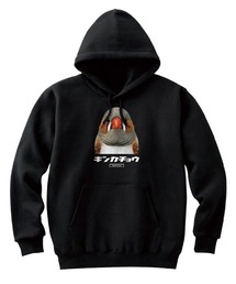 Moftique(モフティック) プルパーカー スウェット 裏毛 キンカチョウ 鳥 アニマル プリント トップス レディース ユニセックス