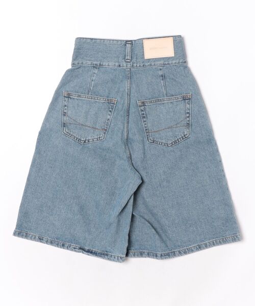 SOMETHING(サムシング)の「【GISELe10月号掲載】atelier SOMETHING WRAP SHORTS/ラップデニムショーツ(デニムパンツ・レディース・インディゴブルー/ライトインディゴブルー・SMALL/MEDIUM)」の3枚目の写真