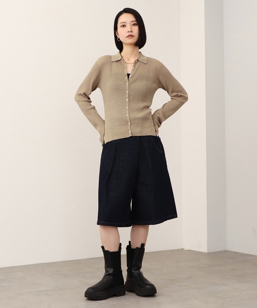 SOMETHING(サムシング)の「【GISELe10月号掲載】atelier SOMETHING WRAP SHORTS/ラップデニムショーツ(デニムパンツ・レディース・インディゴブルー/ライトインディゴブルー・SMALL/MEDIUM)」の22枚目の写真