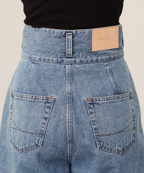 SOMETHING(サムシング)の「【GISELe10月号掲載】atelier SOMETHING WRAP SHORTS/ラップデニムショーツ(デニムパンツ・レディース・インディゴブルー/ライトインディゴブルー・SMALL/MEDIUM)」の11枚目の写真