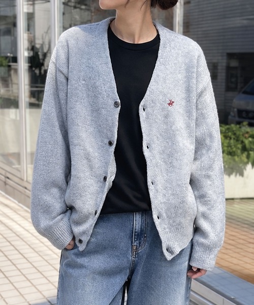BEVERLY HILLS POLO CLUB(ビバリーヒルズポロクラブ)の「【BEVERLY HILLS POLO CLUB】ビバリーヒルズポロクラブ モヘヤタッチニットカーディガン(カーディガン/ボレロ・レディース・オレンジ系/グレー/ブルー系/ブラウン系/ホワイト系/ブラック・FREE)」の3枚目の写真