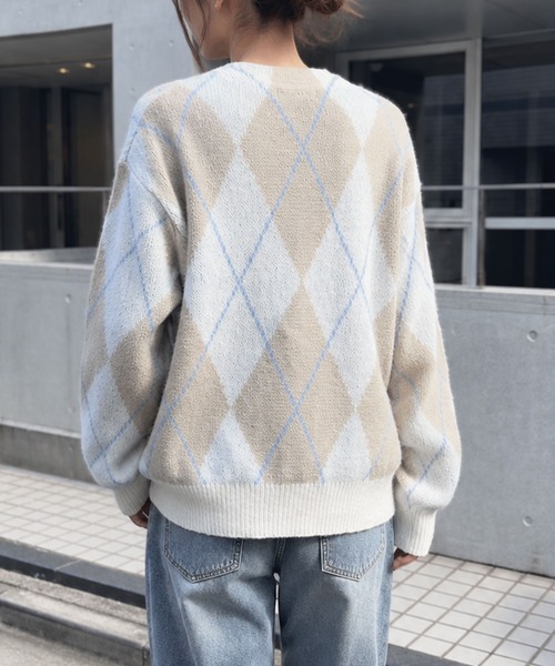 BEVERLY HILLS POLO CLUB(ビバリーヒルズポロクラブ)の「【BEVERLY HILLS POLO CLUB】ビバリーヒルズポロクラブ モヘヤタッチニットカーディガン(カーディガン/ボレロ・レディース・オレンジ系/グレー/ブルー系/ブラウン系/ホワイト系/ブラック・FREE)」の9枚目の写真