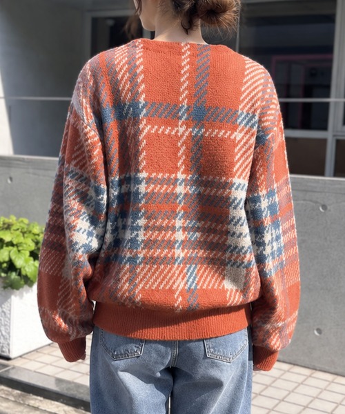BEVERLY HILLS POLO CLUB(ビバリーヒルズポロクラブ)の「【BEVERLY HILLS POLO CLUB】ビバリーヒルズポロクラブ モヘヤタッチニットカーディガン(カーディガン/ボレロ・レディース・オレンジ系/グレー/ブルー系/ブラウン系/ホワイト系/ブラック・FREE)」の16枚目の写真