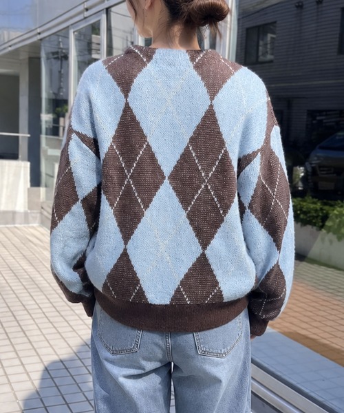 BEVERLY HILLS POLO CLUB(ビバリーヒルズポロクラブ)の「【BEVERLY HILLS POLO CLUB】ビバリーヒルズポロクラブ モヘヤタッチニットカーディガン(カーディガン/ボレロ・レディース・オレンジ系/グレー/ブルー系/ブラウン系/ホワイト系/ブラック・FREE)」の12枚目の写真