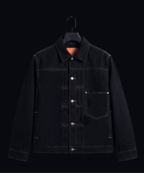 UNITED TOKYO(ユナイテッドトウキョウ)の「【新作】SUPIMA DENIM TYPE1 JACKET(ブルゾン・メンズ・ブラック/インディゴブルー・2/1)」の2枚目の写真