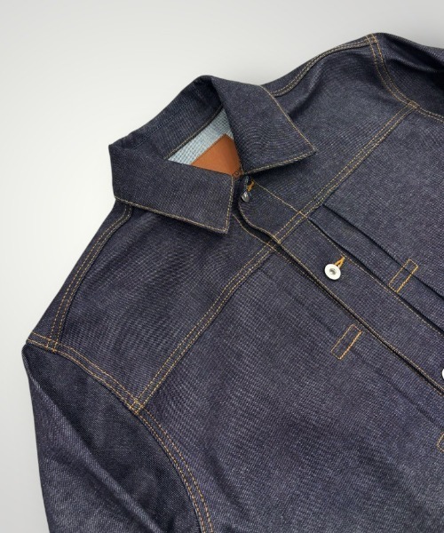 UNITED TOKYO(ユナイテッドトウキョウ)の「【新作】SUPIMA DENIM TYPE1 JACKET(ブルゾン・メンズ・ブラック/インディゴブルー・2/1)」の10枚目の写真