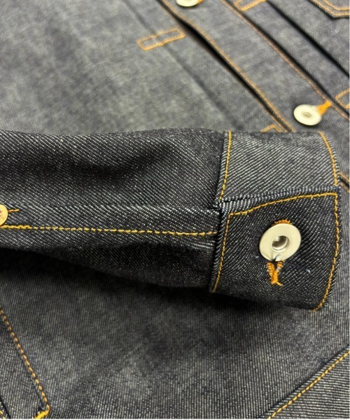 UNITED TOKYO(ユナイテッドトウキョウ)の「【新作】SUPIMA DENIM TYPE1 JACKET(ブルゾン・メンズ・ブラック/インディゴブルー・2/1)」の12枚目の写真