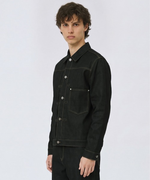 UNITED TOKYO(ユナイテッドトウキョウ)の「【新作】SUPIMA DENIM TYPE1 JACKET(ブルゾン・メンズ・ブラック/インディゴブルー・2/1)」の15枚目の写真
