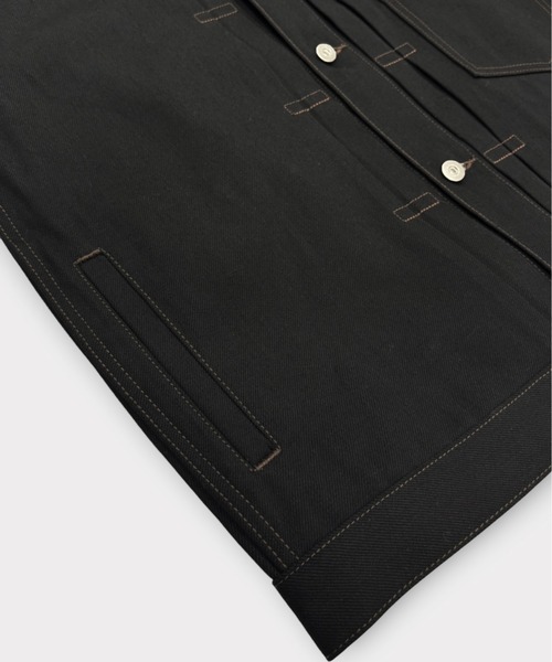 UNITED TOKYO(ユナイテッドトウキョウ)の「【新作】SUPIMA DENIM TYPE1 JACKET(ブルゾン・メンズ・ブラック/インディゴブルー・2/1)」の20枚目の写真