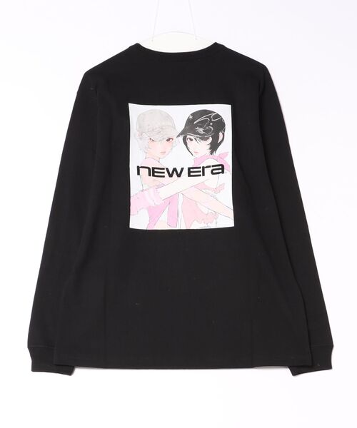 NEW ERA(ニューエラ)の「【NEW ERA/ニューエラ】長袖 ウォッシュドコットン Tシャツ Illustrators Collection tamimoon ブラック(Tシャツ/カットソー・レディース・その他1・L)」の2枚目の写真