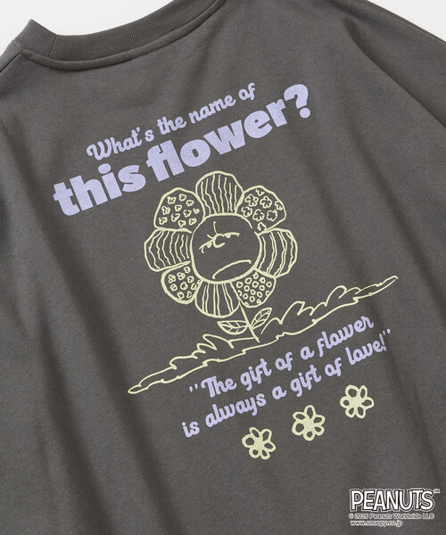 FREAK'S STORE(フリークスストア)の「限定展開 PEANUTS 別注 ビックシルエット フラワー スウェット(スウェット・メンズ・ピンク/グレー/ネイビー/チャコールグレー・SMALL/LARGE/MEDIUM)」の16枚目の写真