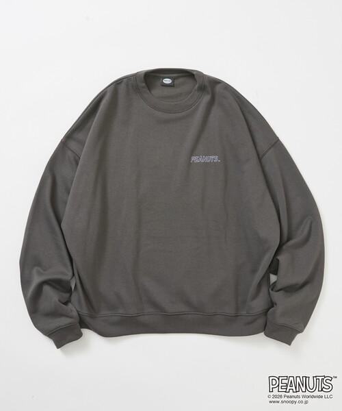 FREAK'S STORE(フリークスストア)の「限定展開 PEANUTS 別注 ビックシルエット フラワー スウェット(スウェット・メンズ・ピンク/グレー/ネイビー/チャコールグレー・SMALL/LARGE/MEDIUM)」の21枚目の写真
