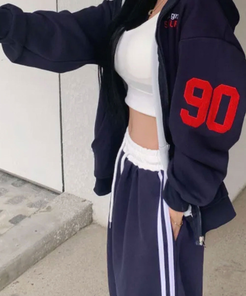 VIVID LADY(ビビッドレディー)の「ブークレワッペン サイドライン スウェットパンツ(スウェットパンツ・レディース・ネイビー/グレー/ブラック・FREE)」の7枚目の写真