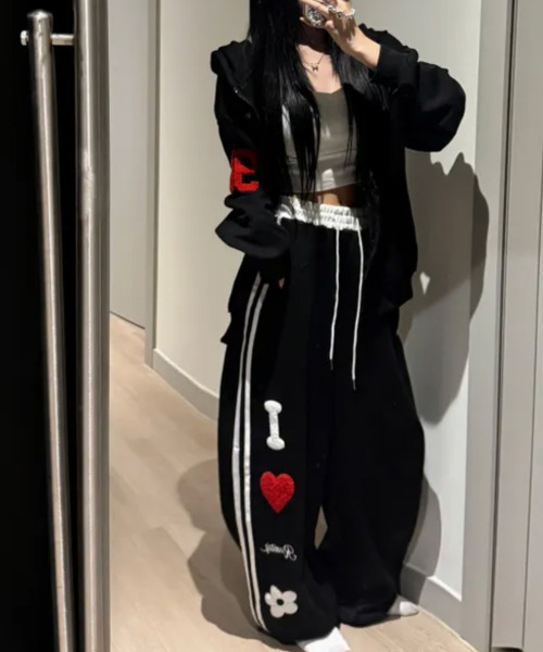 VIVID LADY(ビビッドレディー)の「ブークレワッペン サイドライン スウェットパンツ(スウェットパンツ・レディース・ネイビー/グレー/ブラック・FREE)」の14枚目の写真